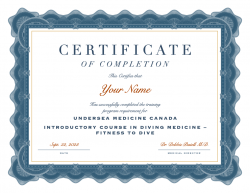 Level 1 Introductory Diving Medicine: Fitness to Dive